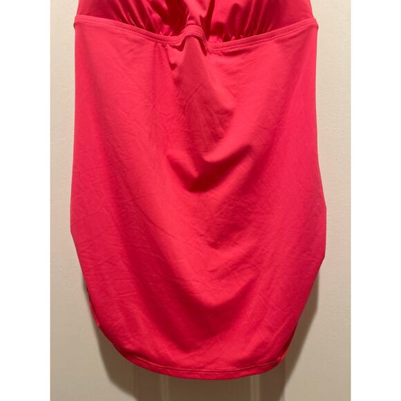 Beach House Sport Maya Tank in Calypso Racer Back Size 10 NWT Ruched Extra Long - Picture 4 of 10